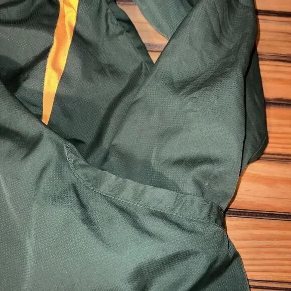 Vtg‎ 90s Green Bay Packers Reebok Windbreaker Jacket Large On Field Fleece Lined